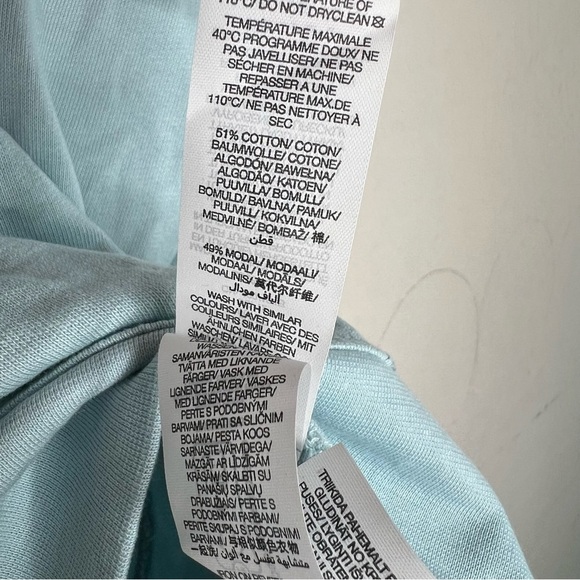 Sweaty Betty After Class Crop Sweatshirt in Vista Blue - Picture 7 of 8